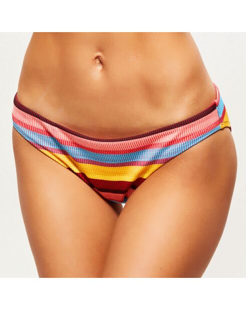 Mehrfarbig gestreifte Bikinihose