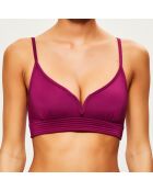 Haut de Maillot surpiqué fuchsia