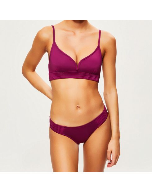 Bas de Maillot surpiqué violet