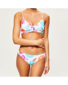 Bas de Maillot fleuri blanc/multicolore