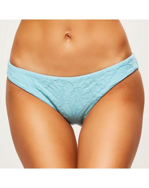 Nijlblauw bikinibroekje met textuur