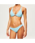 Bas de Maillot texturé bleu du nil