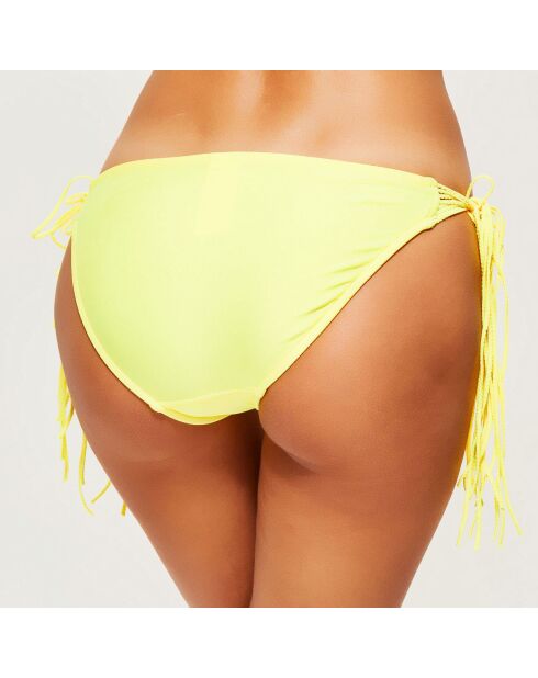 Bas de Maillot à lanières jaune citron