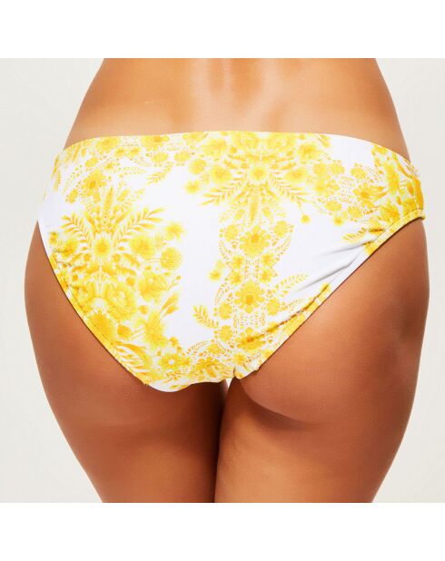 Bas de Maillot fleuri jaune