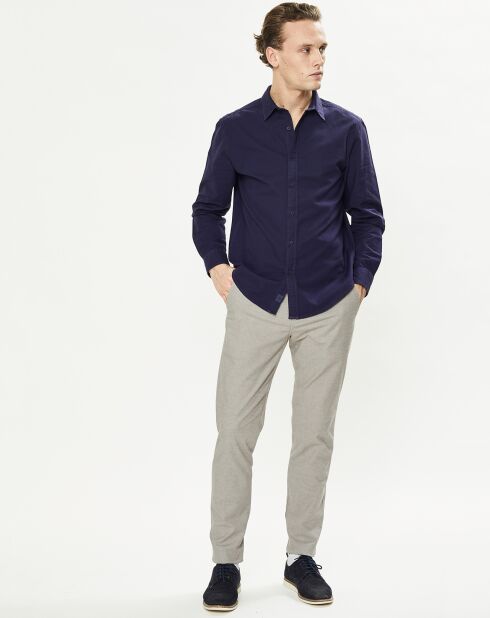 Pantalon Casual Chino Tapered Fit beige foncé