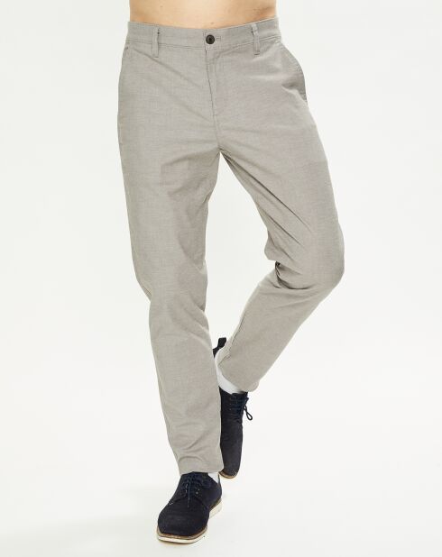 Pantalon Casual Chino Tapered Fit beige foncé