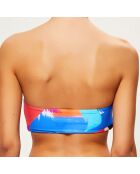 Haut de Maillot bandeau imprimé multicolore