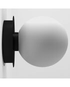 Lampada da parete Enna nera - D.12 cm