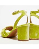 Sandales en Velours Lana jaunes - Talon 8,3 cm