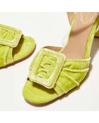 Sandales en Velours Lana jaunes - Talon 8,3 cm