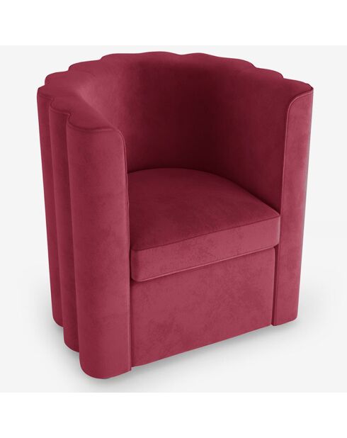 Fauteuil Frida bordeaux - 72x70.5x79.5 cm