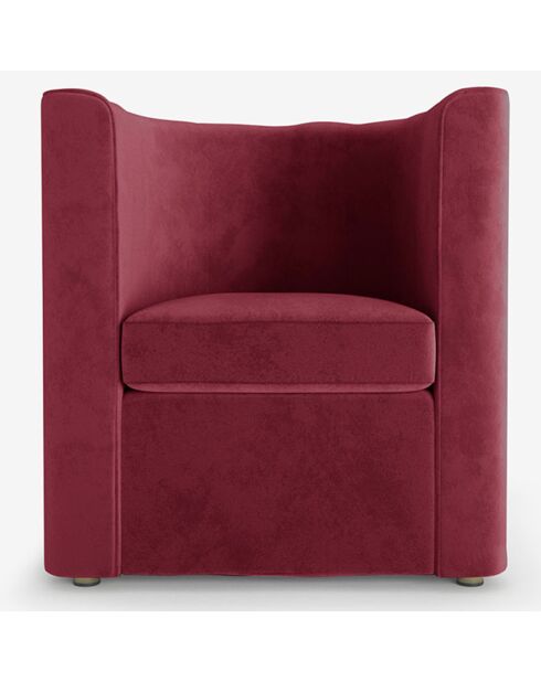 Fauteuil Frida bordeaux - 72x70.5x79.5 cm