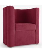 Fauteuil Frida bordeaux - 72x70.5x79.5 cm