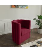 Fauteuil Frida bordeaux - 72x70.5x79.5 cm