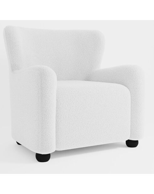 Fauteuil Bruna blanc - 72x73x81 cm