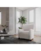 Fauteuil Bruna blanc - 72x73x81 cm