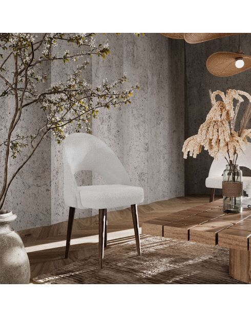 Chaise Saori blanche - 52x53x86.5 cm