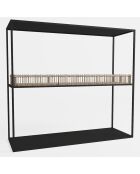 Console Lazare noire - 100x30x85 cm