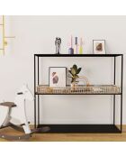 Console Lazare noire - 100x30x85 cm