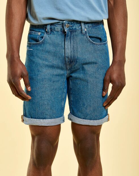 Short en jean Léon bleu jean
