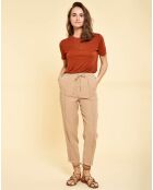 Pantalon Samia beige foncé