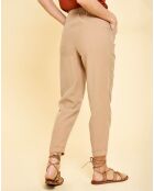 Pantalon Samia beige foncé