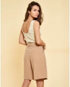 Short Sam beige foncé