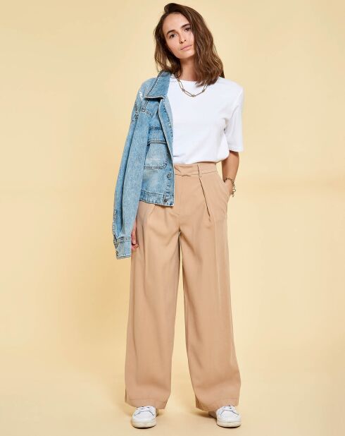 Pantalon Sylvie beige foncé