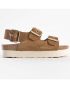Sandales en Cuir Sadiba camel