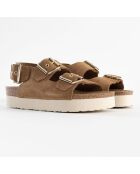 Sandales en Cuir Sadiba camel