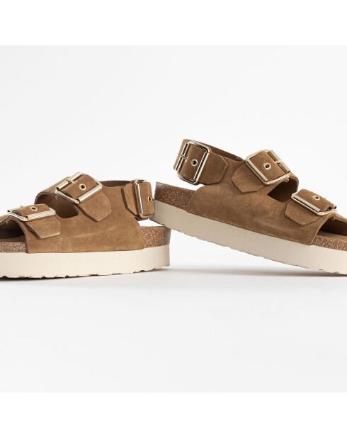 Sandales en Cuir Sadiba camel