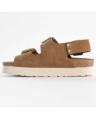 Sandales en Cuir Sadiba camel