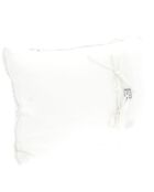 Weißer Makramee-Kissenbezug - 35x50 cm