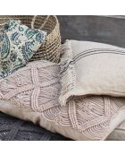 Fodera per cuscino in corda macramè - 35x50 cm