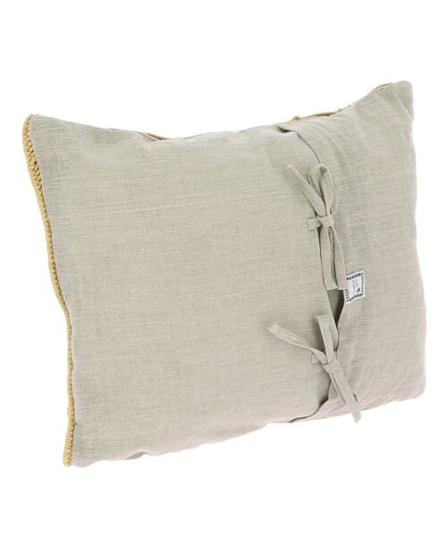 Fodera per cuscino macramè ocra - 35x50 cm