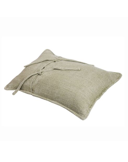 Linen Fringes Kissenbezug aus Leinen, 30 x 45 cm