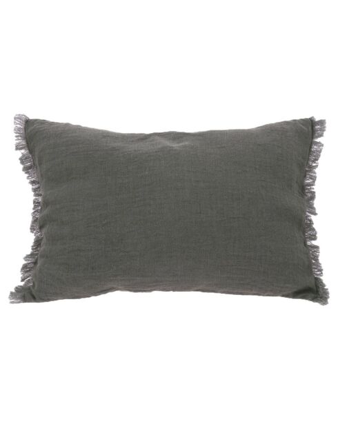 Funda de cojín Étamine antracita - 40x55 cm