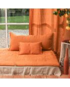 Kissenbezug Étamine aus Terrakotta, 40 x 55 cm