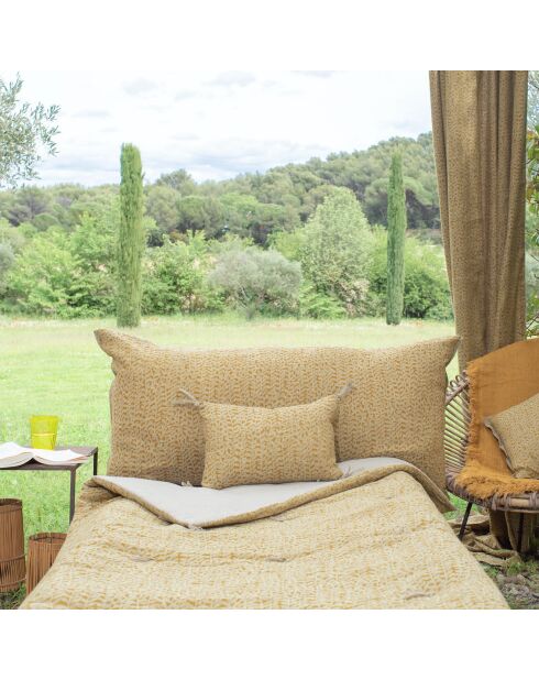 Kissenhülle mit Tabakmotiv, 50 x 100 cm