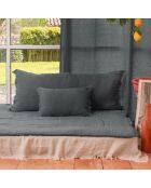 Funda de cojín Étamine antracita - 45x100 cm