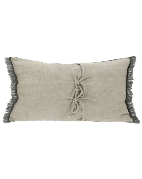 Anthrazitfarbener Kissenbezug Étamine - 45x100 cm