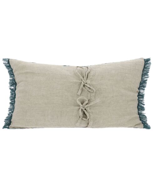 Housse de coussin Étamine paon - 45x100 cm