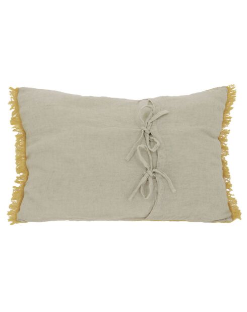 Kissenbezug Etamine, 45 x 100 cm, Ockerfarben