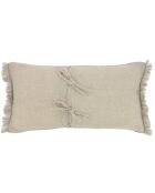 Housse de coussin Étamine naturel - 45x100 cm