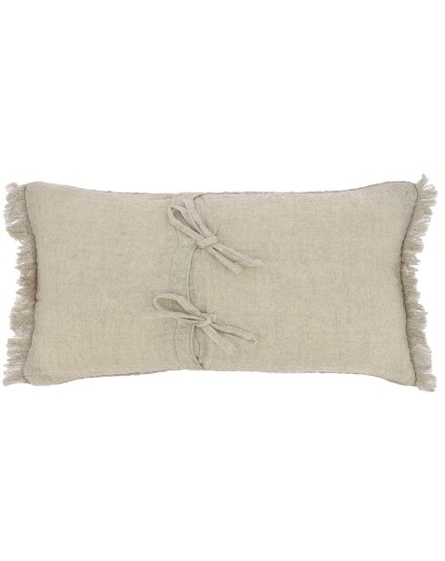 Housse de coussin Étamine naturel - 45x100 cm