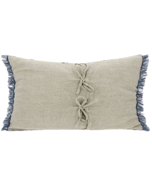 Housse de coussin Étamine indigo - 45x100 cm