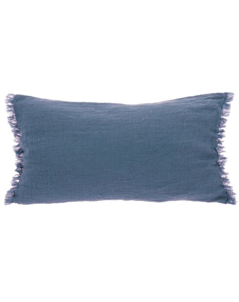 Housse de coussin Étamine indigo - 45x100 cm
