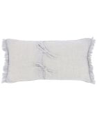 Funda de cojín de estambre blanco - 45x100 cm