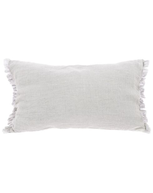 Funda de cojín de estambre blanco - 45x100 cm