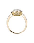 Bague Pompadour Diamants 0.74 ct or jaune
